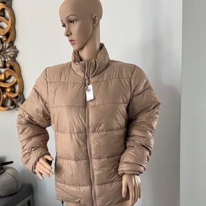 Tan Puffer Jacket